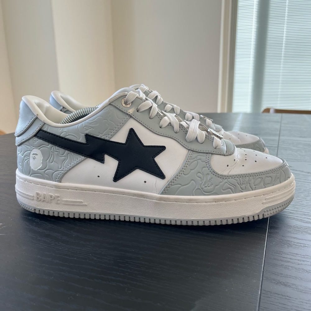 Bapesta M2 Low “White Grey” - Mens size 10.5